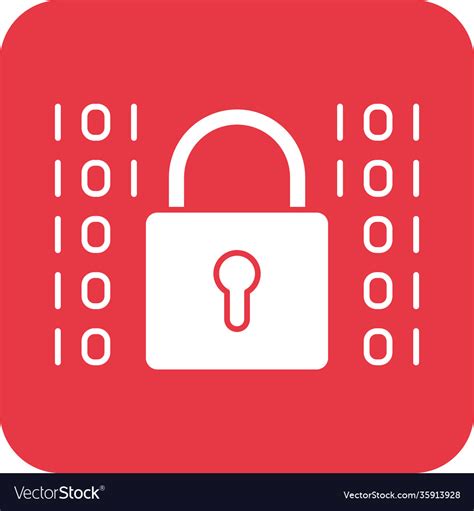 Data encryption icon Royalty Free Vector Image