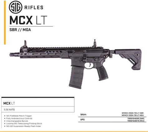 SIG SAUER MCX SPEAR LT SBR - FIRST RESPONDERS PRE-ORDER