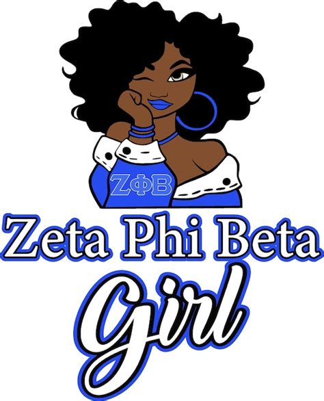 Zeta Phi Beta Sorority Girl Downloadable File-svg | Etsy