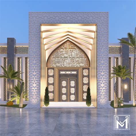 Modern Mosque in Sharjah on Behance | Mosque design islamic ...