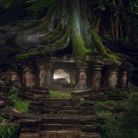 Shortcut V5 by Kumaran on 500px | Dark fantasy places, Temple fantasy, Jungle background