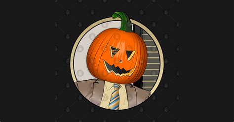 Pumpkin Head- DS - Dwight Schrute - Sticker | TeePublic