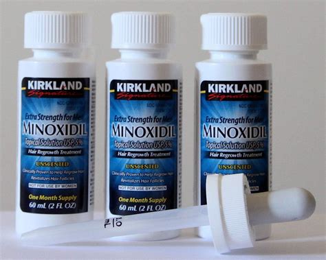 Amazon.com: Minoxidil-5% Extra Strength Hair Regrowth for Men, 3 Count, 2 Ounce Bottles : Beauty ...