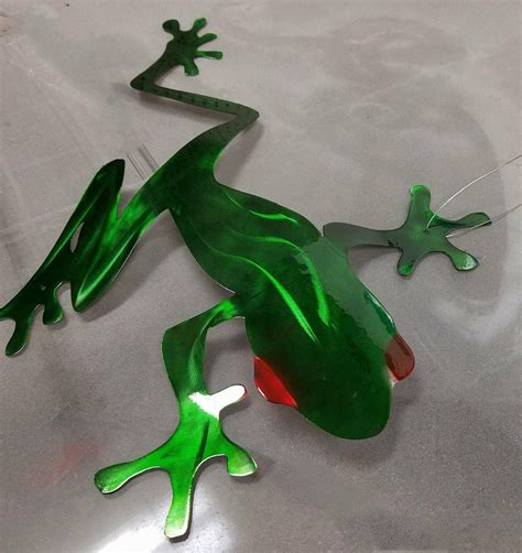 Stainless Steel Tree Frog Rainforest Wall Art, Tree Frog Metal Art ...