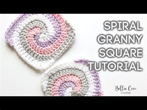 HOW TO CROCHET A SPIRAL GRANNY SQUARE | Bella Coco Crochet - YouTube in ...