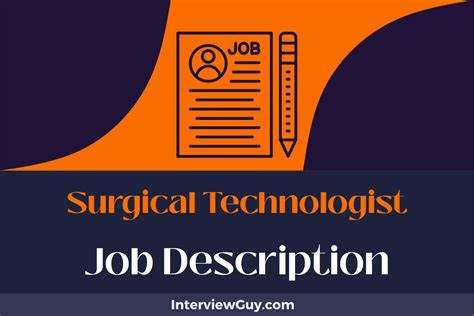 Surgical Technologist Job Description [Updated for 2024]