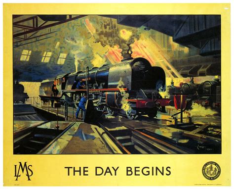 Vintage Advertising Travel Poster steam locomotive Classic Canvas ...