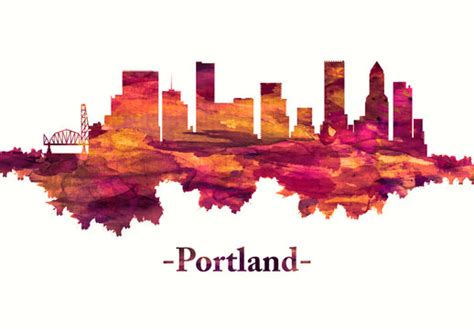 Portland Oregon Skyline Silhouette Images – Browse 771 Stock Photos ...