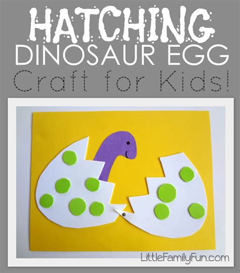 Little Family Fun: Hatching Dinosaur Egg Craft