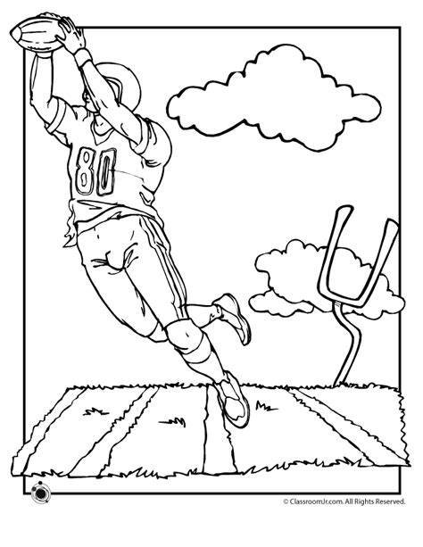 Football Field Coloring Page | Woo! Jr. Kids Activities : Children's ...