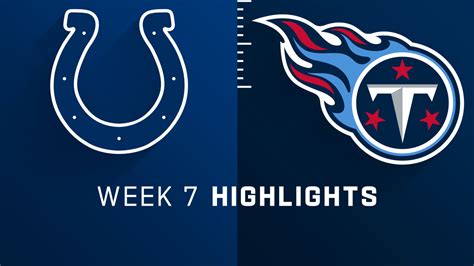 Indianapolis Colts vs. Tennessee Titans highlights | Week 7