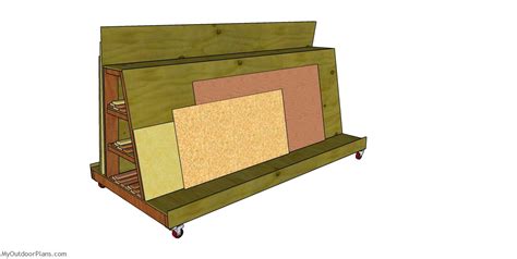 Wood Storage Cart Plans | MyOutdoorPlans