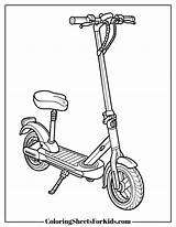 Scooter Coloring Pages Free Printable PDFs  Sheets For Kids sketch template