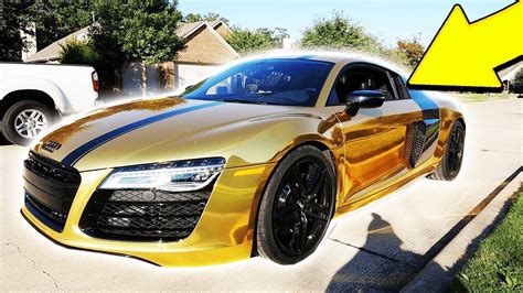 Audi R8 Gold Chrome