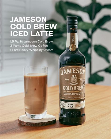 Jameson Cold Brew Iced Latte Recipe | Jameson Irish Whiskey | Jameson drinks, Whiskey drinks ...