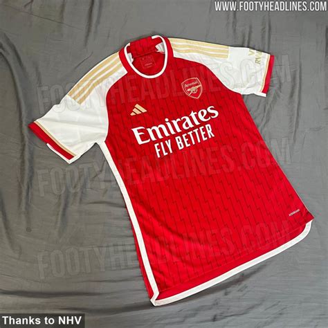 Leaked: New pictures of Arsenal 2023/24 home & third kits