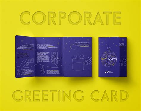 Corporate greeting card on Behance