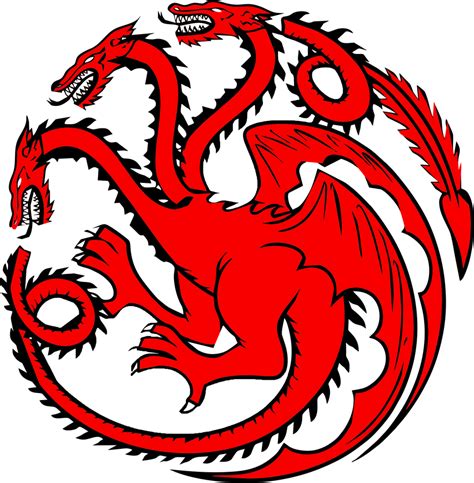 House Targaryen Three-headed Dragon by MattVine on DeviantArt