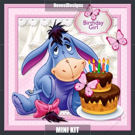 Eeyore Birthday Girl - CUP905371_2073 | Craftsuprint