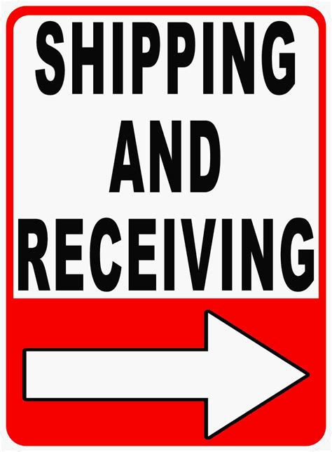 Shipping and Receiving Sign – Signs by SalaGraphics