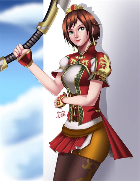 I drew an Artwork of Sun Shang Xiang.. : r/dynastywarriors