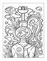 Stoner Hippie Coloring Pages  BryentnWetson sketch template