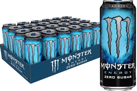 Monster Energy Zero Sugar, Low Calorie Energy Drink, 16 Ounce (Pack of 24)- Buy Online in ...