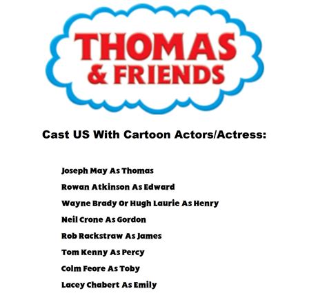 Thomas And Friends Custom US Cartoon Cast (REMAKE) by TheGothEngine on ...