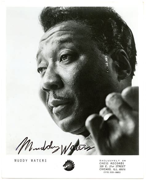 Muddy Waters Original SIGNED Photograph, Chess Records Publicity Still, SIGNED BY Muddy Waters ...