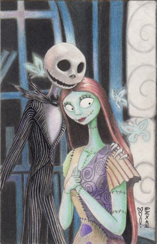 Jack Skellington and Sally This Original art piece is 6.75" x 10.… | Sally nightmare before ...