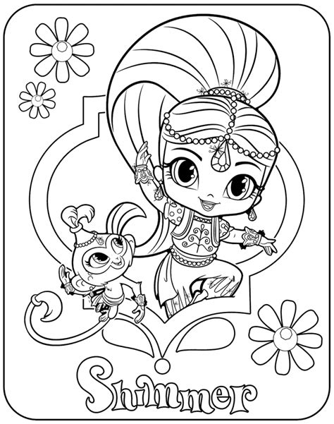 30 Magical Shimmer And Shine Coloring Pages