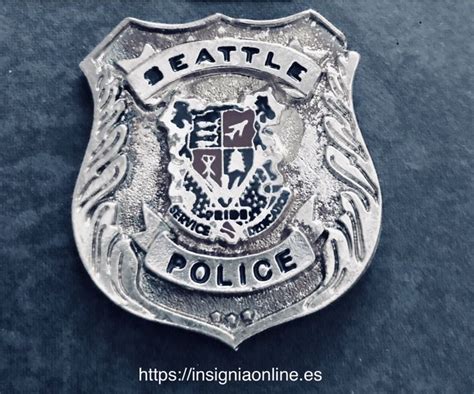 Seattle, Washington police badge; https://insigniaonline.es | Police badge, Police, Police ...