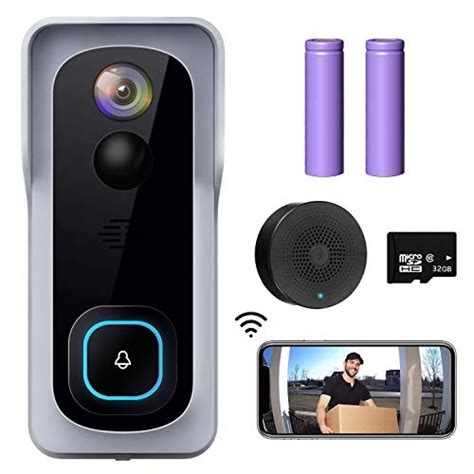 WiFi Video Doorbell Camera, XTU Wireless Doorbell Camera with Chime ...