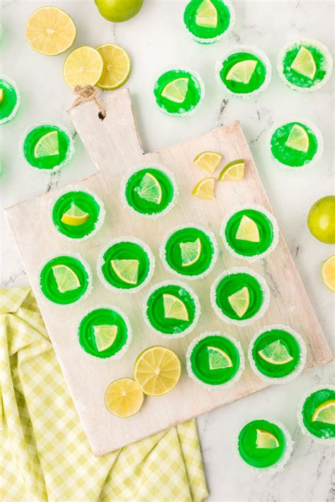 Lime Margarita Jello Shots - Love Bakes Good Cakes