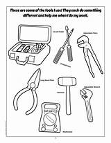 Electrician Imprint Coloring Book sketch template