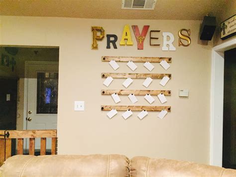 Finally completed my prayer wall! | Prayer wall, Wall, Home decor decals