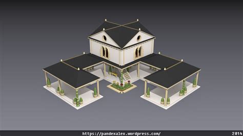 3D modelled town center from Age of Empires 2 by Pandex3D on DeviantArt