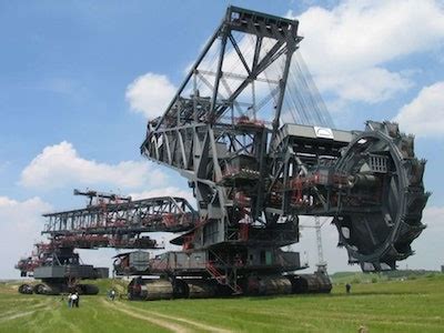 Meet the 31 million-pound bucket wheel excavator. The largest land ...