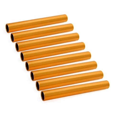 GOGO 8Packs Official Aluminum Track & Field Races Relay Batons-Orange ...