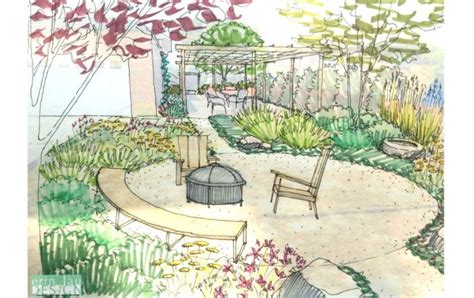 DrawnToGarden | Landscape design, Garden drawing, Landscape design drawings