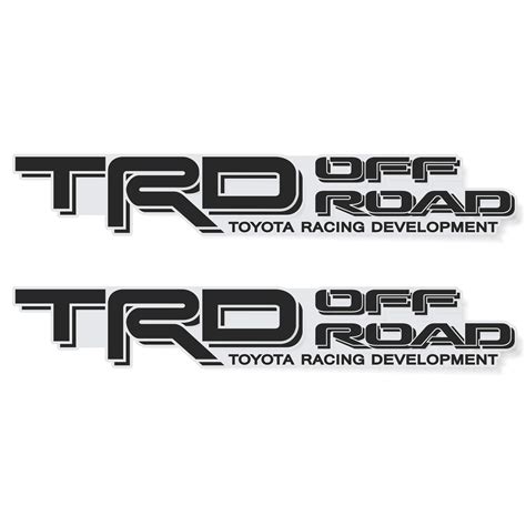 Buy TRD Offroad Decals for Tacoma Bed, 4x4 Racing Development Sticker ...