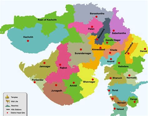 Gujarat Tourist Maps - Gujarat Travel Google Maps - Free Gujarat Maps