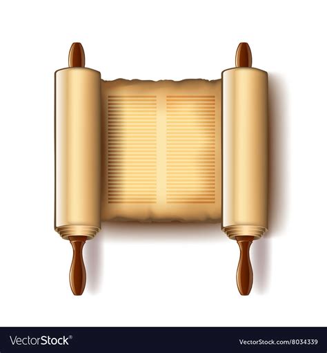 Torah isolated on white Royalty Free Vector Image