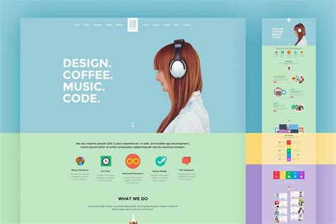 40+ Free Web Design Photoshop PSD Templates | by District 11 Studio ...