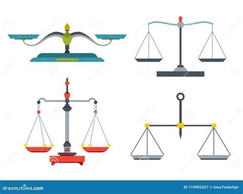 Balance Scales with Weight and Equal Pans. Device To Measure Mass, Compare Two Objects, Home and ...