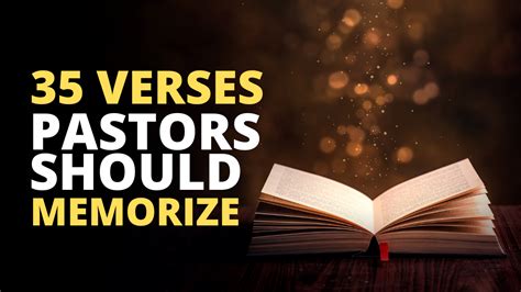 35 Bible Verses Pastors Should Memorize - Pro Preacher