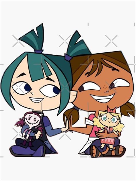 "Gwen and Courtney Total dramarama" Sticker for Sale by juliana003 | Redbubble