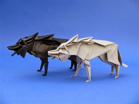 origami wolf ~ easy crafts ideas to make