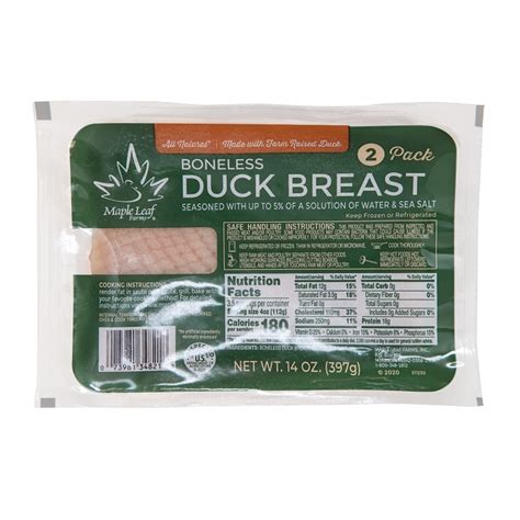 MAPLE LEAF DUCK BREAST - US Foods CHEF'STORE