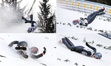 Olympic ski jumper hospitalized after horrific crash during training | Daily Mail Online